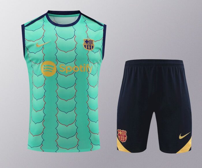Mens Barcelona 2023/24 Tank Top+Short 418 - Image 2