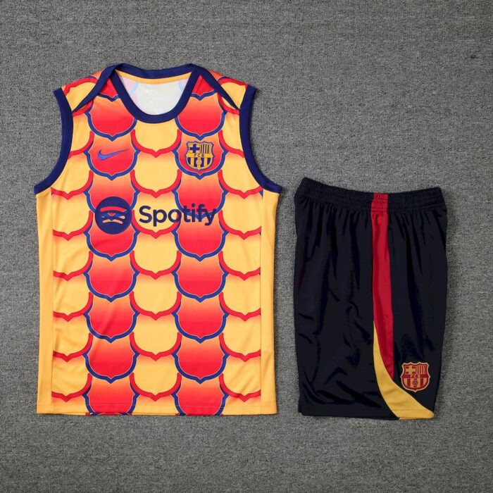 Mens Barcelona 2023/24 Tank Top+Short 418 - Image 2