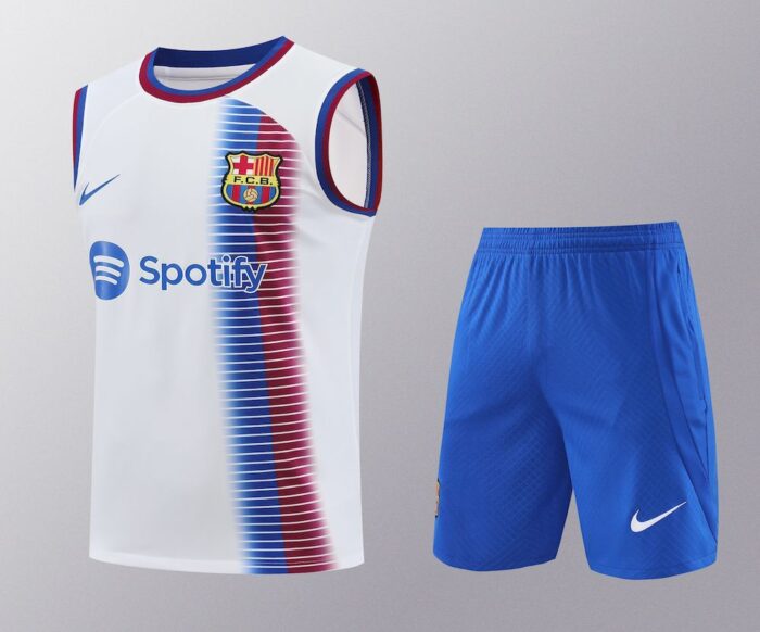 Mens Barcelona 2023/24 Tank Top+Short 418 - Image 2