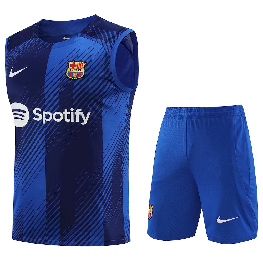Mens Barcelona 2023/24 Tank Top+Short 418 - Image 1