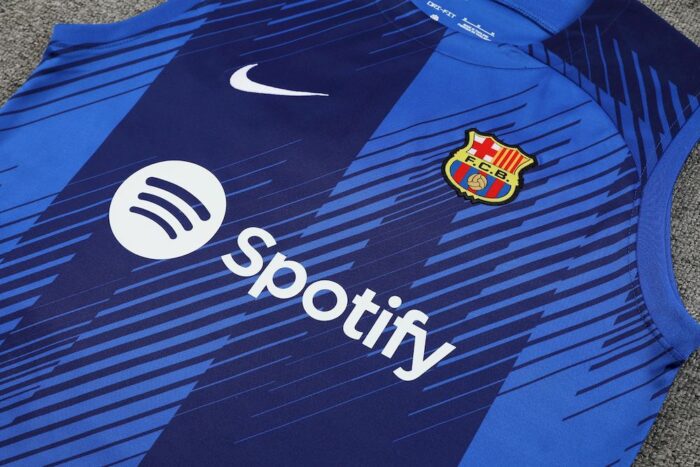 Mens Barcelona 2023/24 Tank Top+Short 418 - Image 3