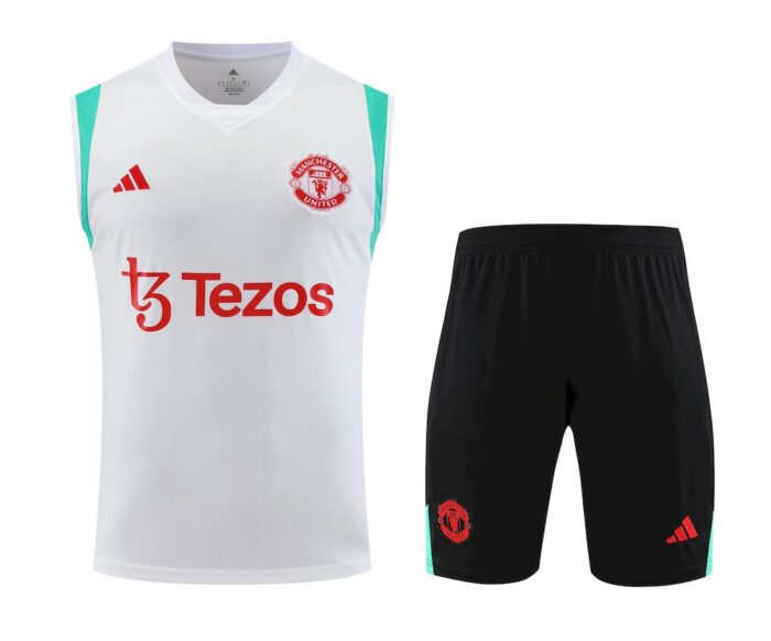 Mens Manchester United 2023/24 Tank Top+Short 418 - Image 5