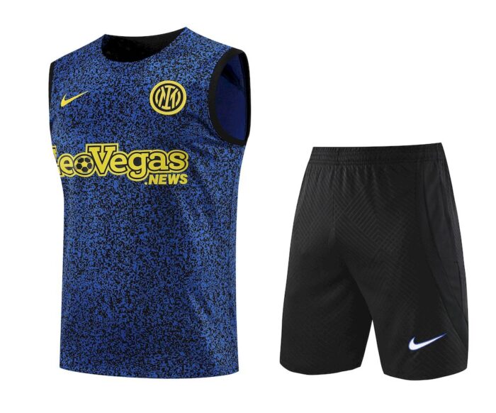 Mens Inter Milan 2023/24 Tank Top+Short 418 - Image 2