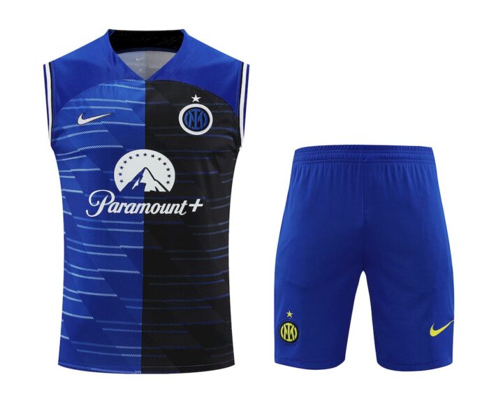 Mens Inter Milan 2023/24 Tank Top+Short 418 - Image 2