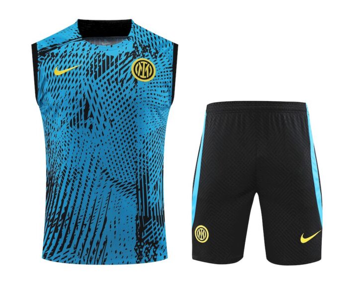 Mens Inter Milan 2023/24 Tank Top+Short 418 - Image 5