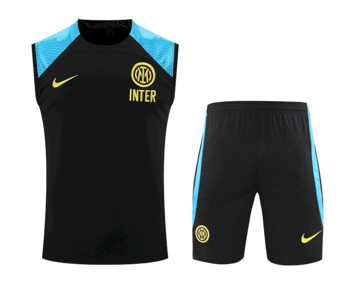 Mens Inter Milan 2023/24 Tank Top+Short 418 - Image 2