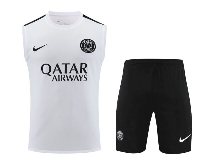 Mens Paris Saint-Germain 2023/24 Tank Top+Short 418 - Image 5