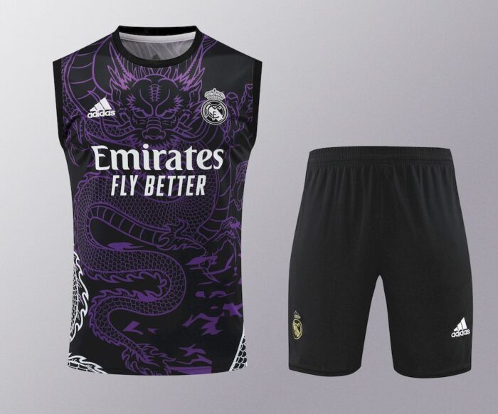 Mens Real Madrid 2023/24 Tank Top+Short 418 - Image 2