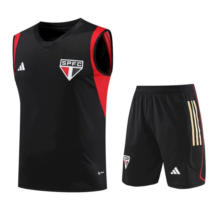 Mens Sao Paulo 2023/24 Tank Top+Short 418 - Image 4