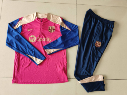 Mens Barcelona 2024/25 Half-Zip Sweater+Pant 902