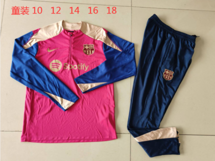 Kids Barcelona 2024/25 Half-Zip Sweater+Pant 902