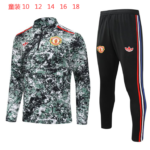 Kids Manchester United 2024/25 Half-Zip Sweater+Pant 902