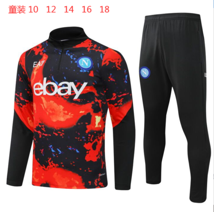 Kids Napoli 2024/25 Half-Zip Sweater+Pant 902