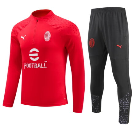 Mens AC Milan 2023/24 Half-Zip Sweater+Pant 902
