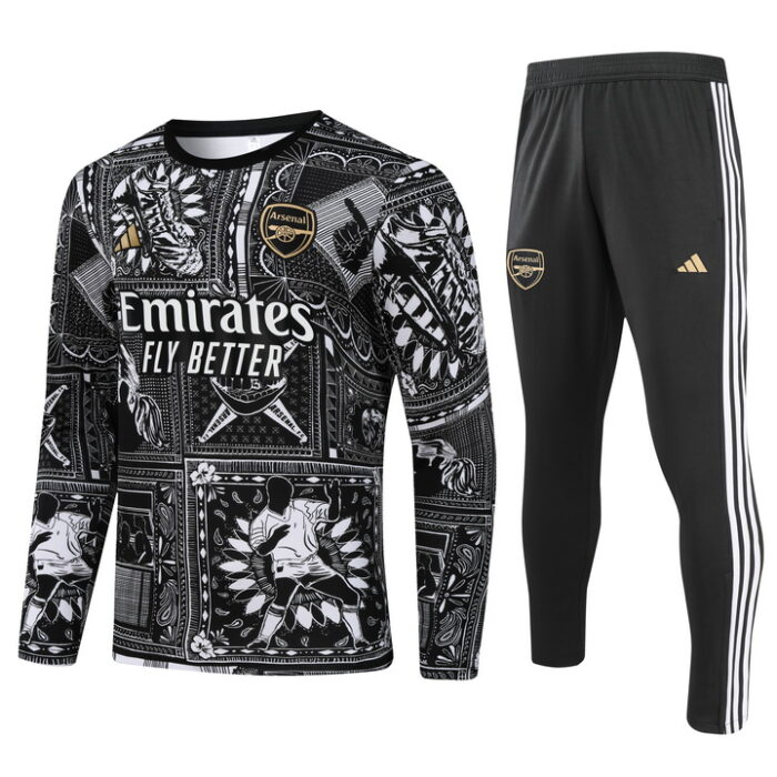 Mens Arsenal 2023/24 Half-Zip Sweater+Pant 902 - Image 4