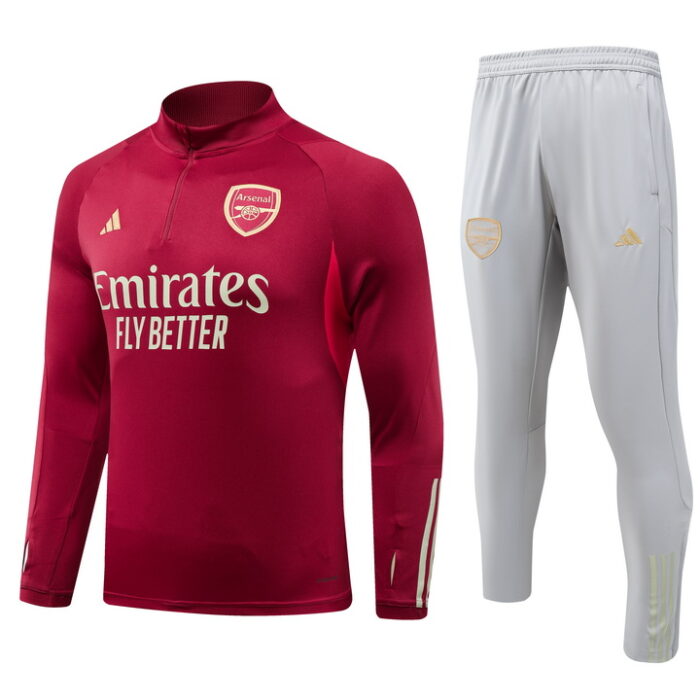 Mens Arsenal 2023/24 Half-Zip Sweater+Pant 902 - Image 4
