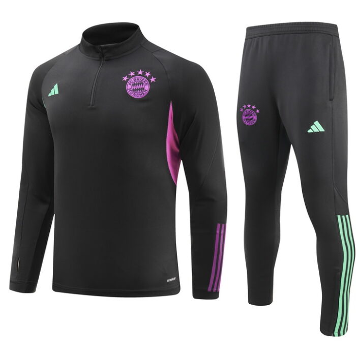 Mens Bayern Munich 2023/24 Half-Zip Sweater+Pant 902 - Image 4