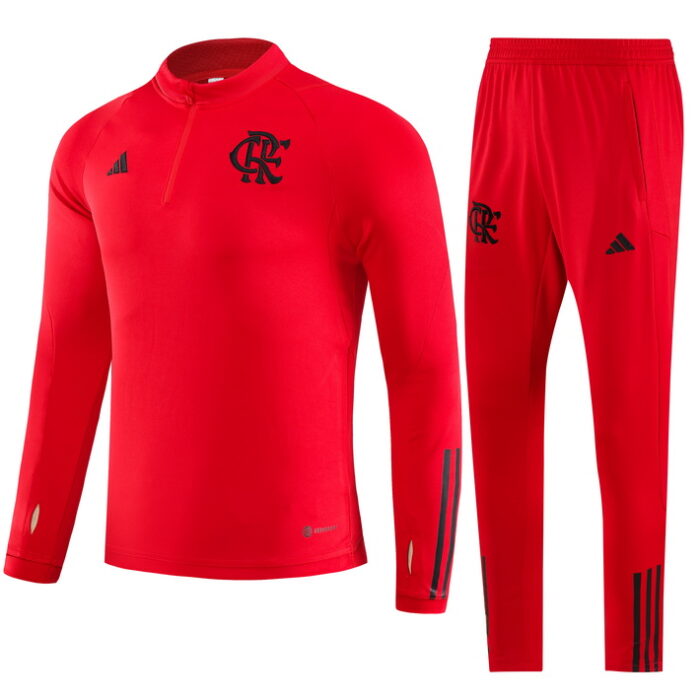 Mens Flamengo 2023/24 Half-Zip Sweater+Pant 902 - Image 4