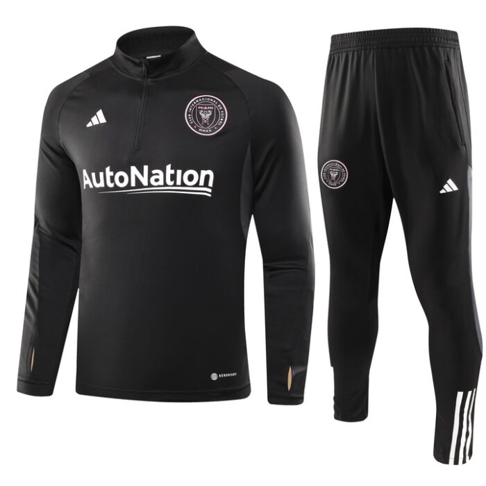 Mens Inter Miami CF 2023/24 Half-Zip Sweater+Pant 902 - Image 3