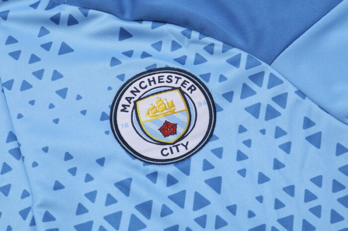 Mens Manchester City 2023/24 Half-Zip Sweater+Pant 902 - Image 5