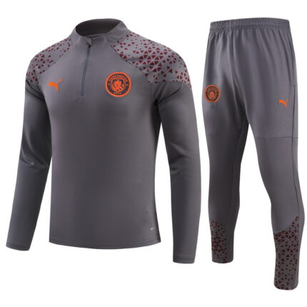 Mens Manchester City 2023/24 Half-Zip Sweater+Pant 902