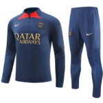 Mens Paris Saint-Germain 2023/24 Half-Zip Sweater+Pant 902
