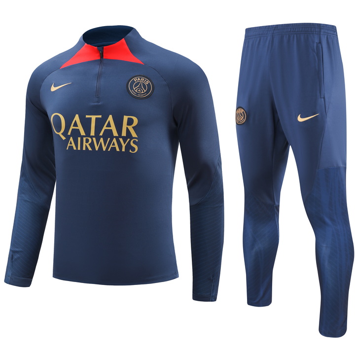 Mens Paris Saint-Germain 2023/24 Half-Zip Sweater+Pant 902 - Image 1
