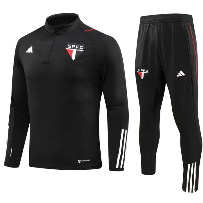 Mens Sao Paulo 2023/24 Half-Zip Sweater+Pant 902 - Image 2