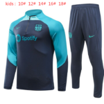 Kids Barcelona 2023/24 Half-Zip Sweater+Pant 902