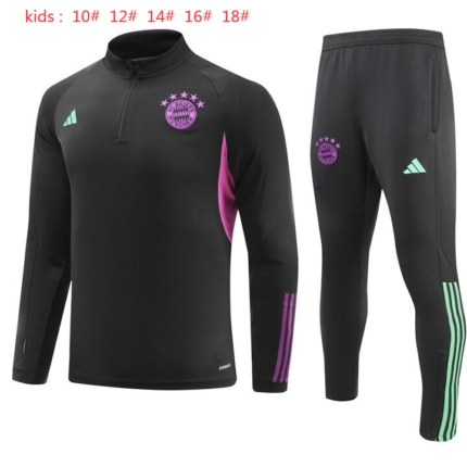 Kids Bayern Munich 2023/24 Half-Zip Sweater+Pant 902