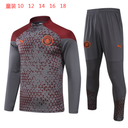 Kids Manchester City 2023/24 Half-Zip Sweater+Pant 902