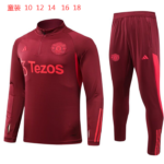 Kids Manchester United 2023/24 Half-Zip Sweater+Pant 902