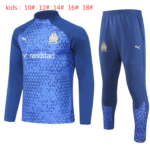 Kids Olympique Marseille 2023/24 Half-Zip Sweater+Pant 902