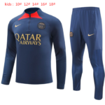 Kids Paris Saint-Germain 2024/25 Half-Zip Sweater+Pant 902