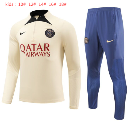 Kids Paris Saint-Germain 2024/25 Half-Zip Sweater+Pant 902