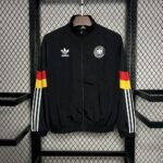 Mens Germany 2024 Black Windbreaker
