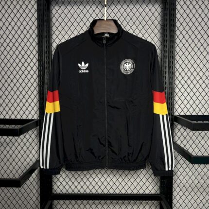 Mens Germany 2024 Black Windbreaker