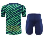 Mens Brazil 2022/23 Training Jersey+Short 418 - Image 2