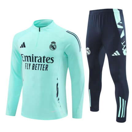 Mens Real Madrid 2024/25 Half-Zip Sweater+Pant 14001
