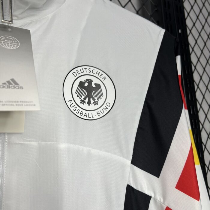 Mens Germany 2024 White Windbreaker - Image 4