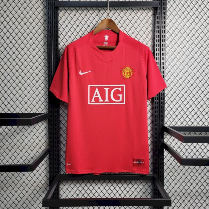Retro Manchester United 2007/08 Home Jersey - Image 3