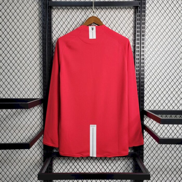 Retro Manchester United 2007/08 Home Long Sleeve Jersey - Image 2
