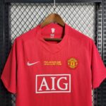 Retro Manchester United 2007/08 Home UCL Jersey - Image 3