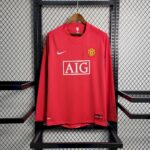 Retro Manchester United 2007/08 Home Long Sleeve Jersey