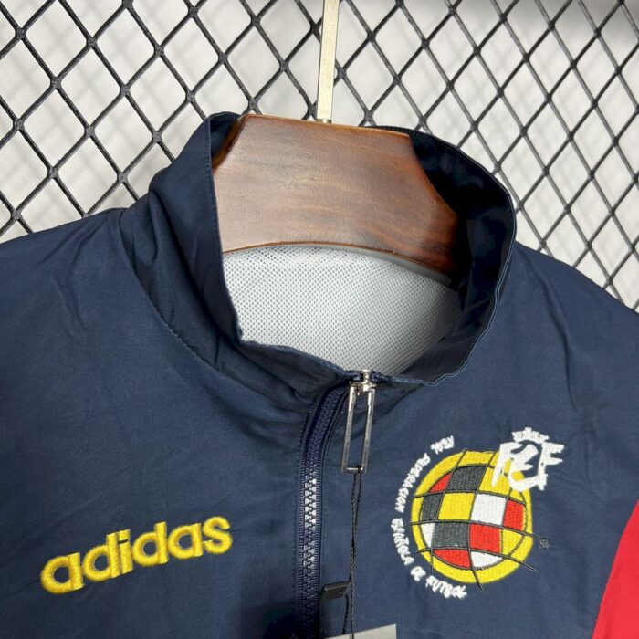Mens Spain 1996 Woven Embroidered Retro Windbreaker - Image 5