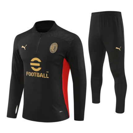 Mens AC Milan 2024/25 Half-Zip Sweater+Pant 14001