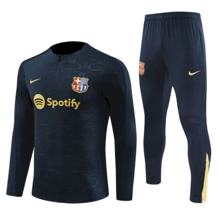 Mens Barcelona 2024/25 Half-Zip Sweater+Pant 14001