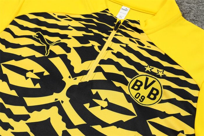 Mens Borussia Dortmund 2024/25 Half-Zip Sweater+Pant 14001 - Image 4