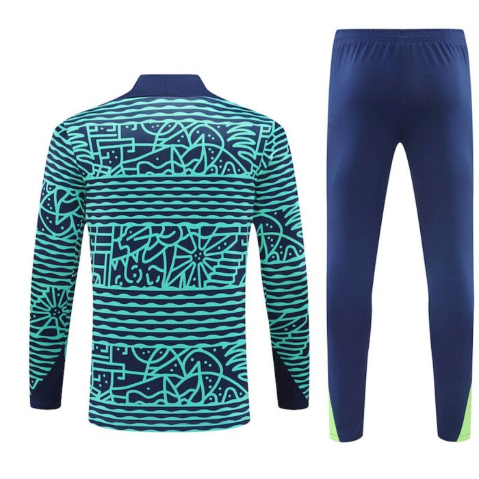 Mens Brazil 2024/25 Half-Zip Sweater+Pant 14001 - Image 2