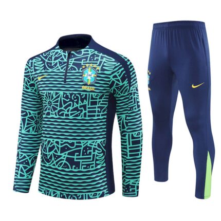 Mens Brazil 2024/25 Half-Zip Sweater+Pant 14001